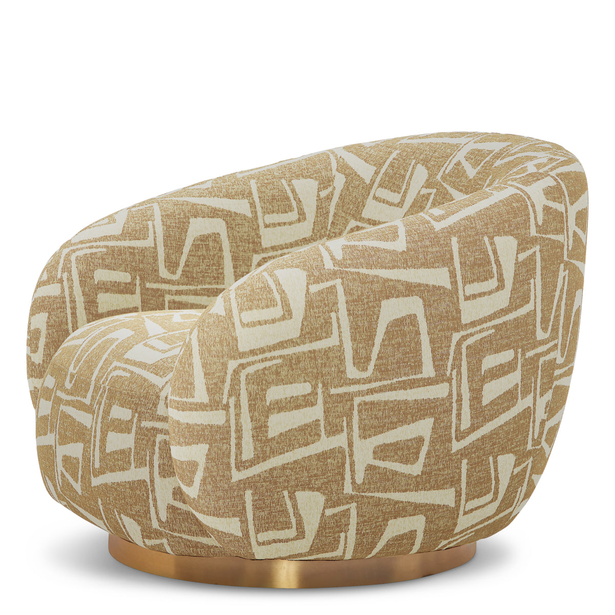 Upholstered Lounge Swivel Chair Brice | B | Eichholtzmh.com