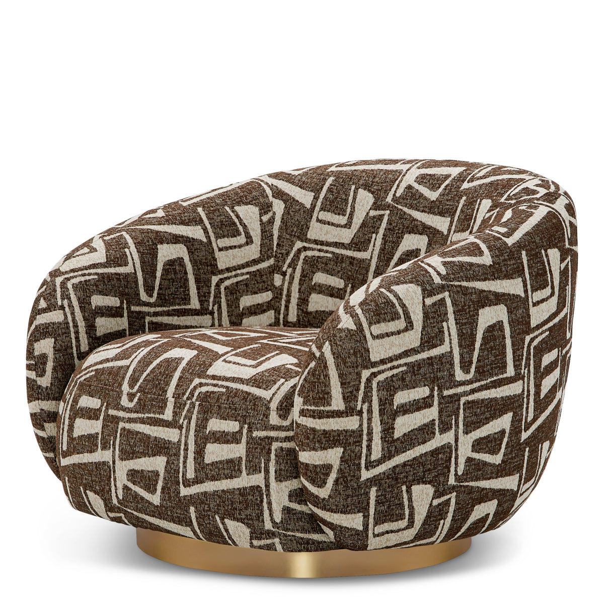 Upholstered Lounge Swivel Chair Brice | B | Eichholtzmh.com