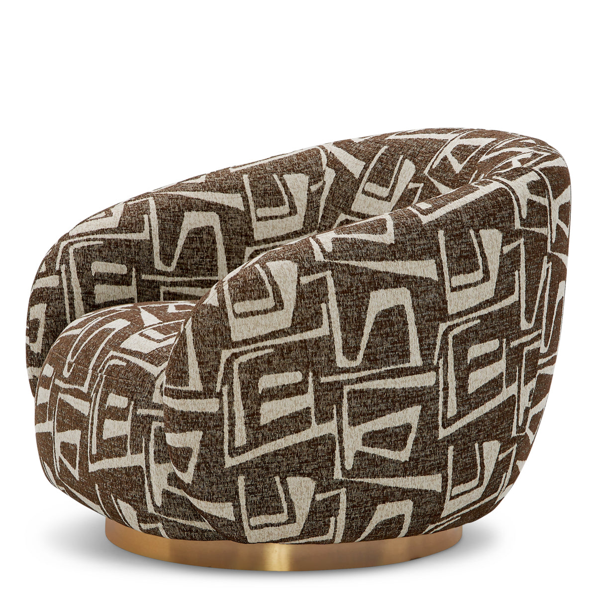 Upholstered Lounge Swivel Chair Brice | B | Eichholtzmh.com