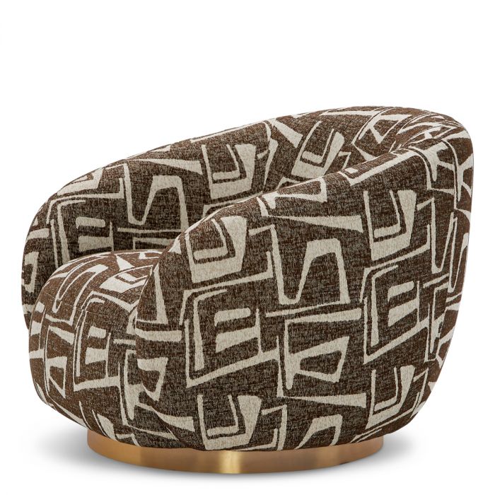 Swivel Chair Brice davenport dark brown