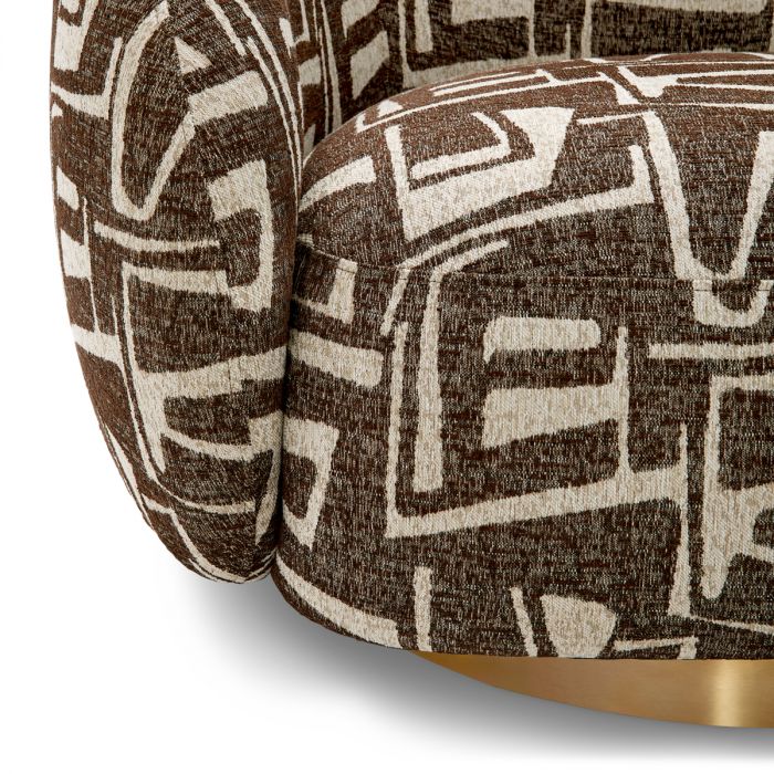 Swivel Chair Brice davenport dark brown