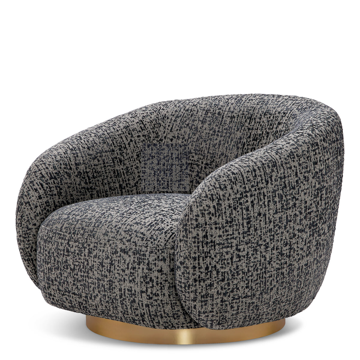 Upholstered Lounge Swivel Chair Brice | D | Eichholtzmh.com