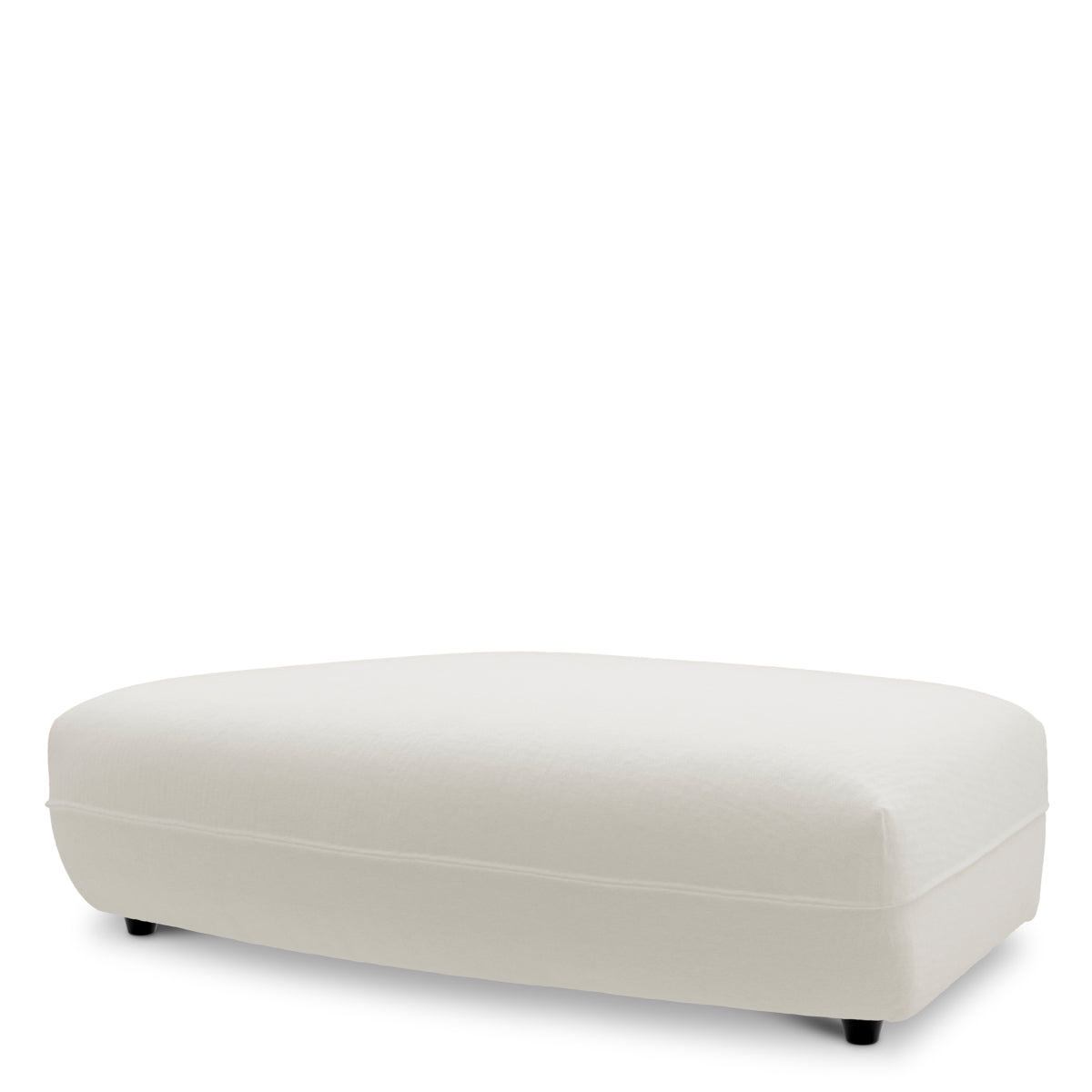 Muslin White Modular Ottoman Grand Avenue