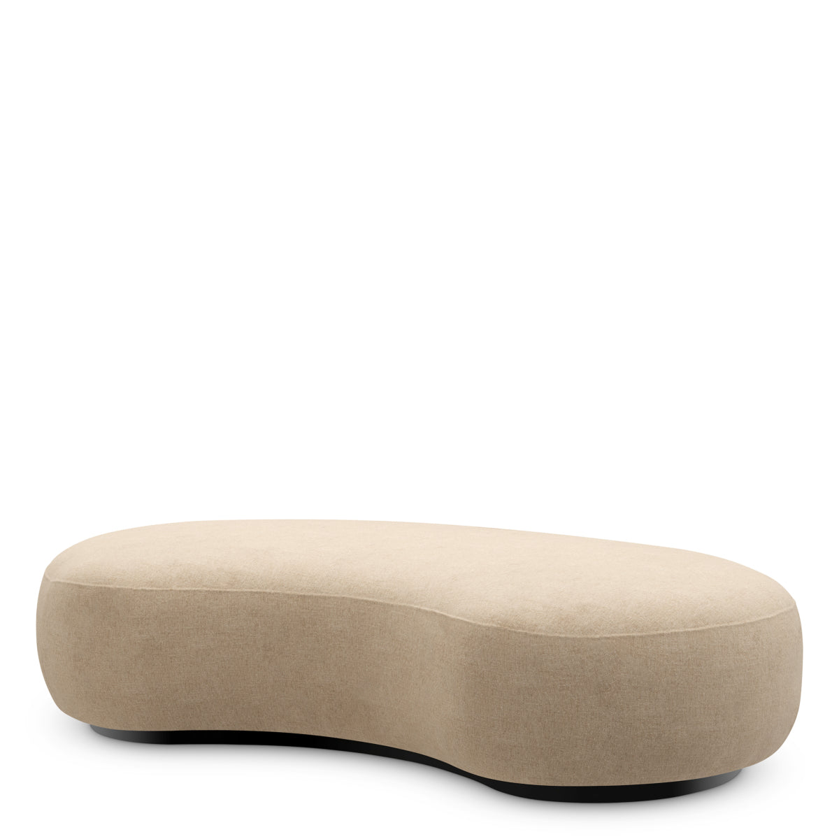 Hastings Beige Soft Curved Bench Björn