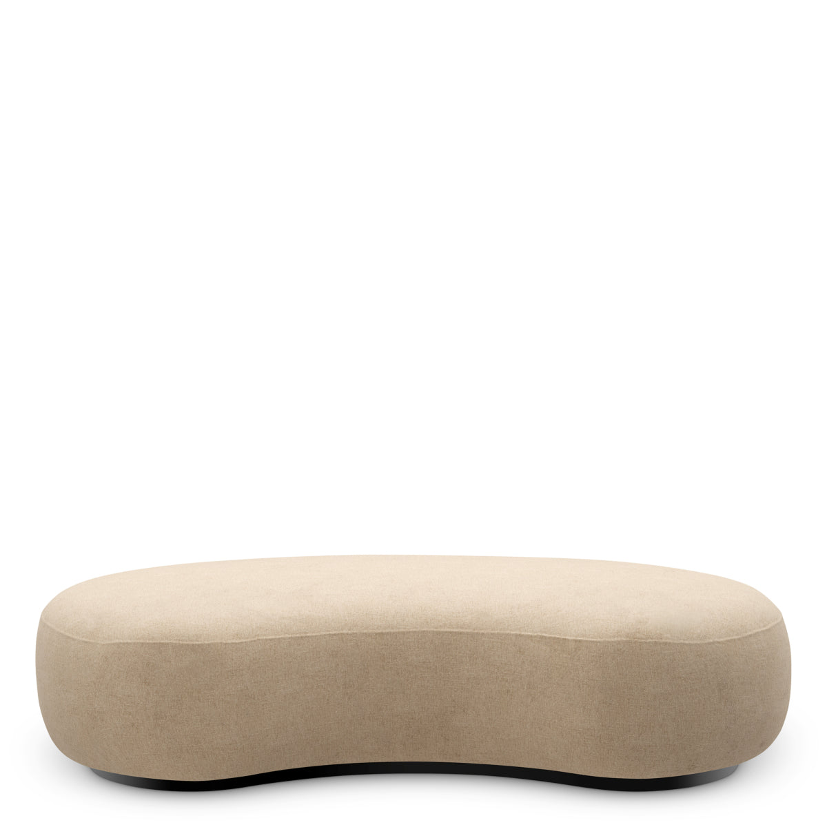 Hastings Beige Soft Curved Bench Björn