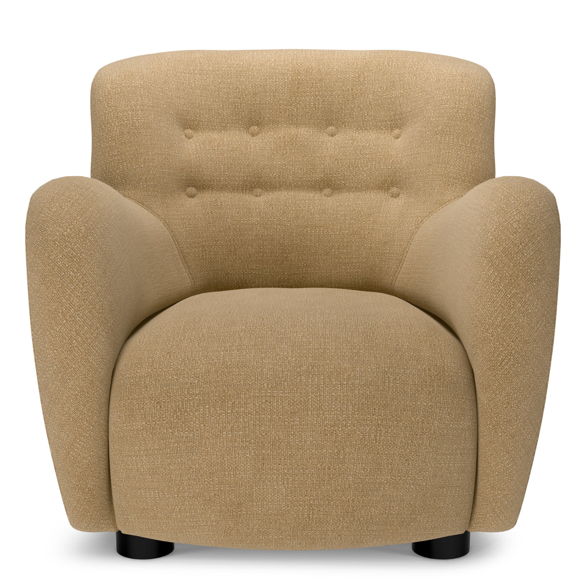 Stratford Honey Tufted Back Lounge Chair Bixby