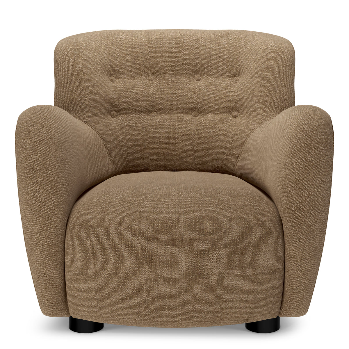 Brown Tufted Back Lounge Chair Bixby
