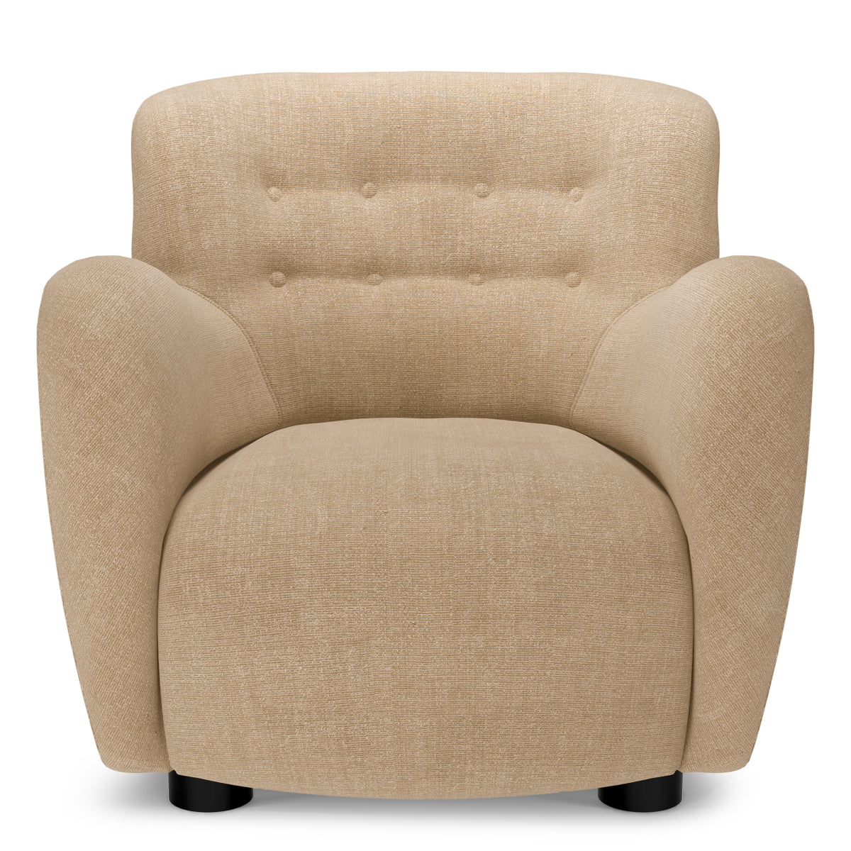 Sand Tufted Back Lounge Chair Bixby
