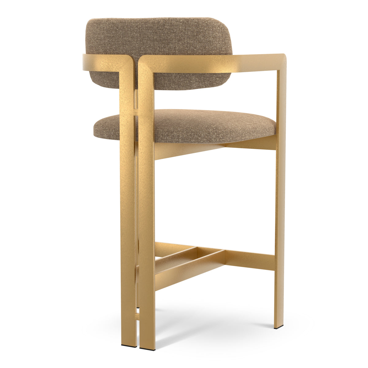 Hastings Brown Rounded Back Counter Stool Donato | A