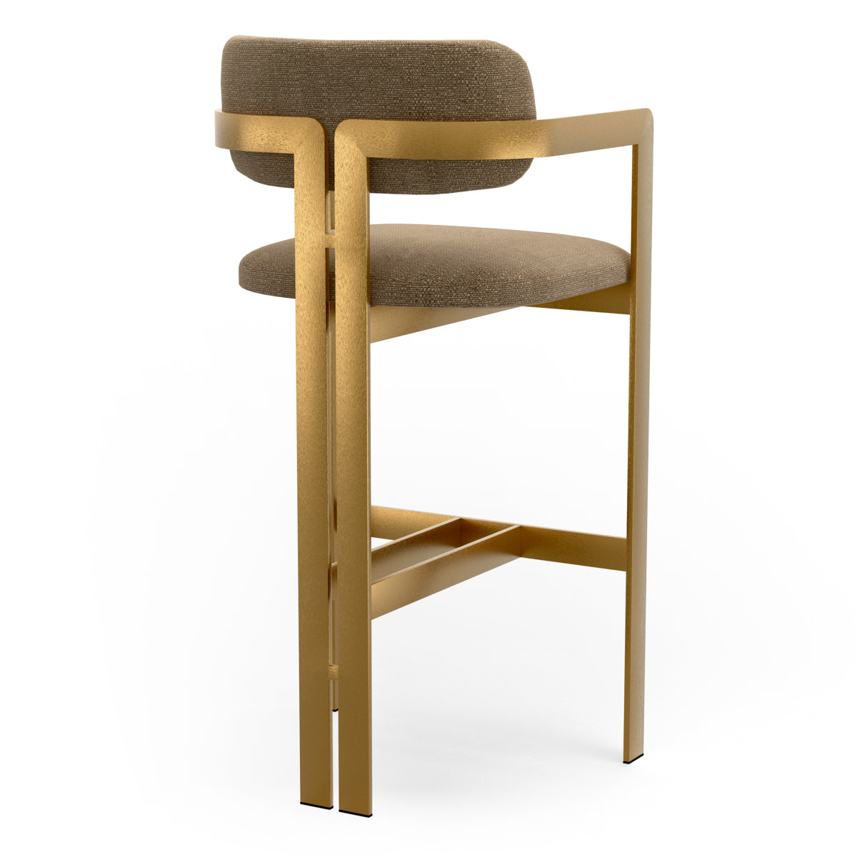 Stratfort Brown Gold Frame Bar Stool Donato | C