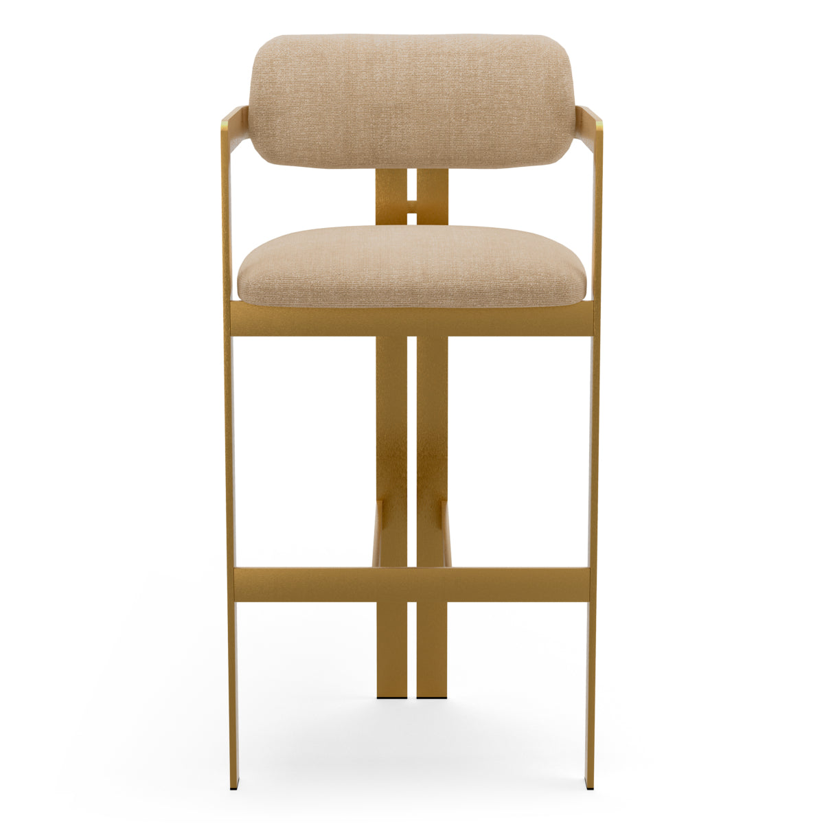 Stratfort Sand Gold Frame Bar Stool Donato | C