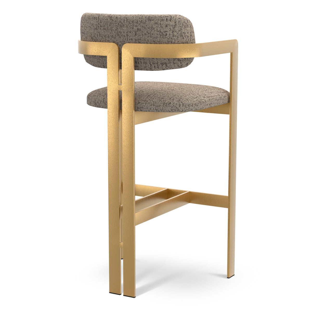 Warm Gray Gold Frame Bar Stool Donato | D