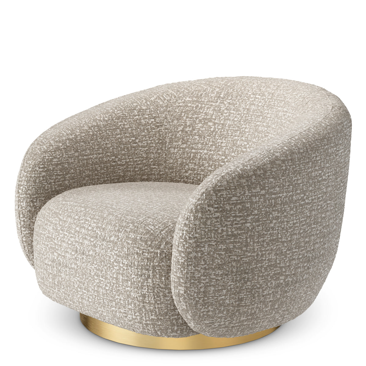 Upholstered Lounge Swivel Chair Brice | D | Eichholtzmh.com