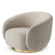 Upholstered Lounge Swivel Chair Brice | D | Eichholtzmh.com