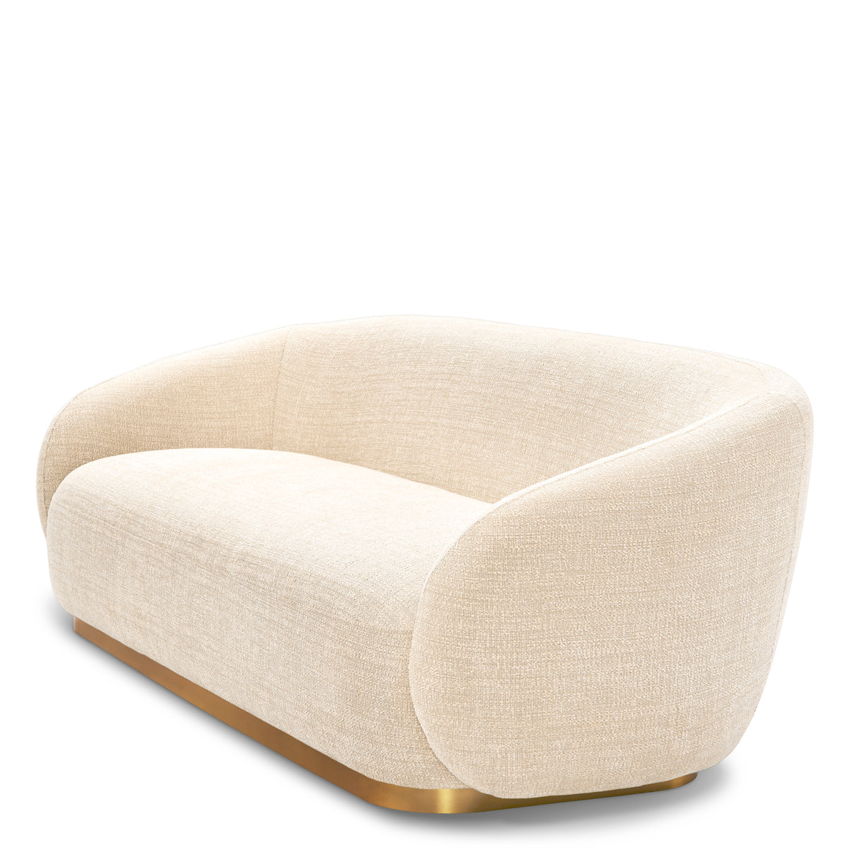 Brass Base Upholstered Sofa Brice | C | Eichholtzmh.com