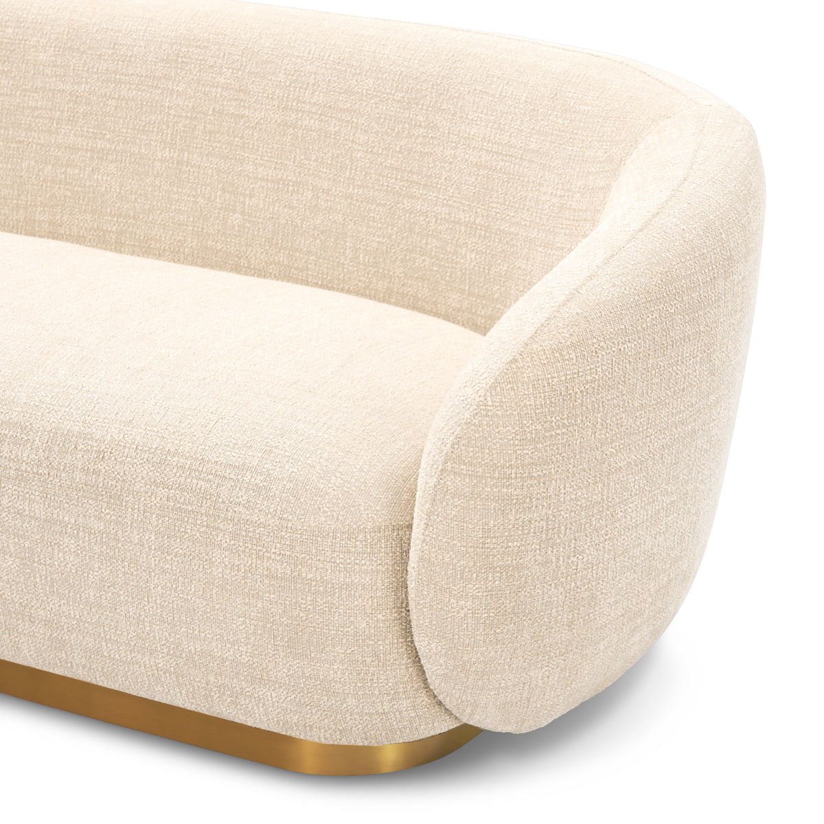 Brass Base Upholstered Sofa Brice | C | Eichholtzmh.com