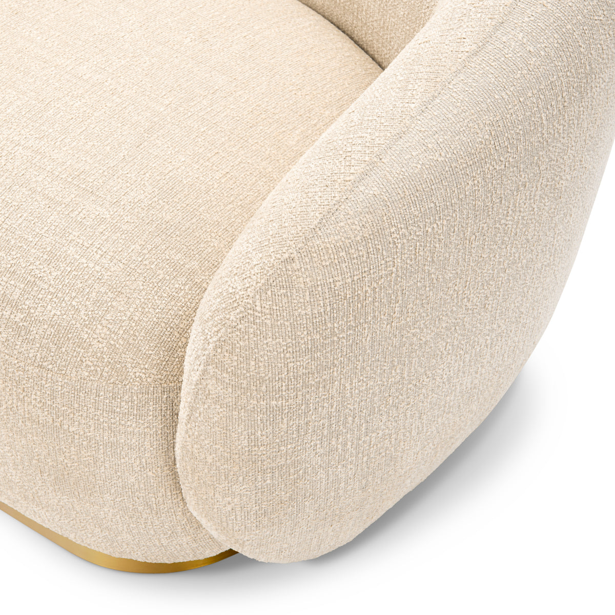 Brass Base Upholstered Sofa Brice | C | Eichholtzmh.com