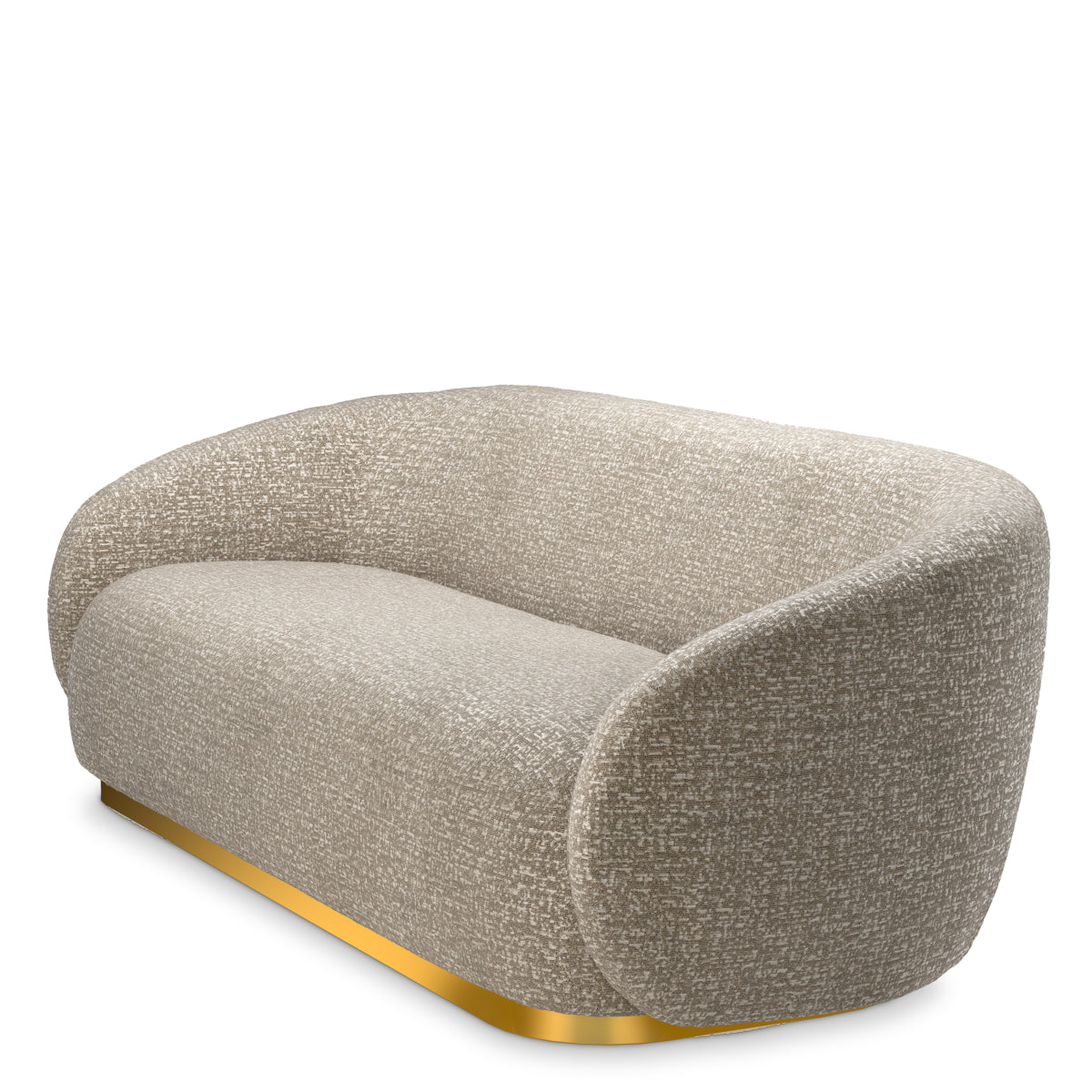 Brass Base Upholstered Sofa Brice | D | Eichholtzmh.com
