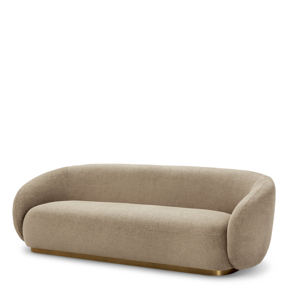 Brass Base Upholstered Sofa Brice | A | Eichholtzmh.com