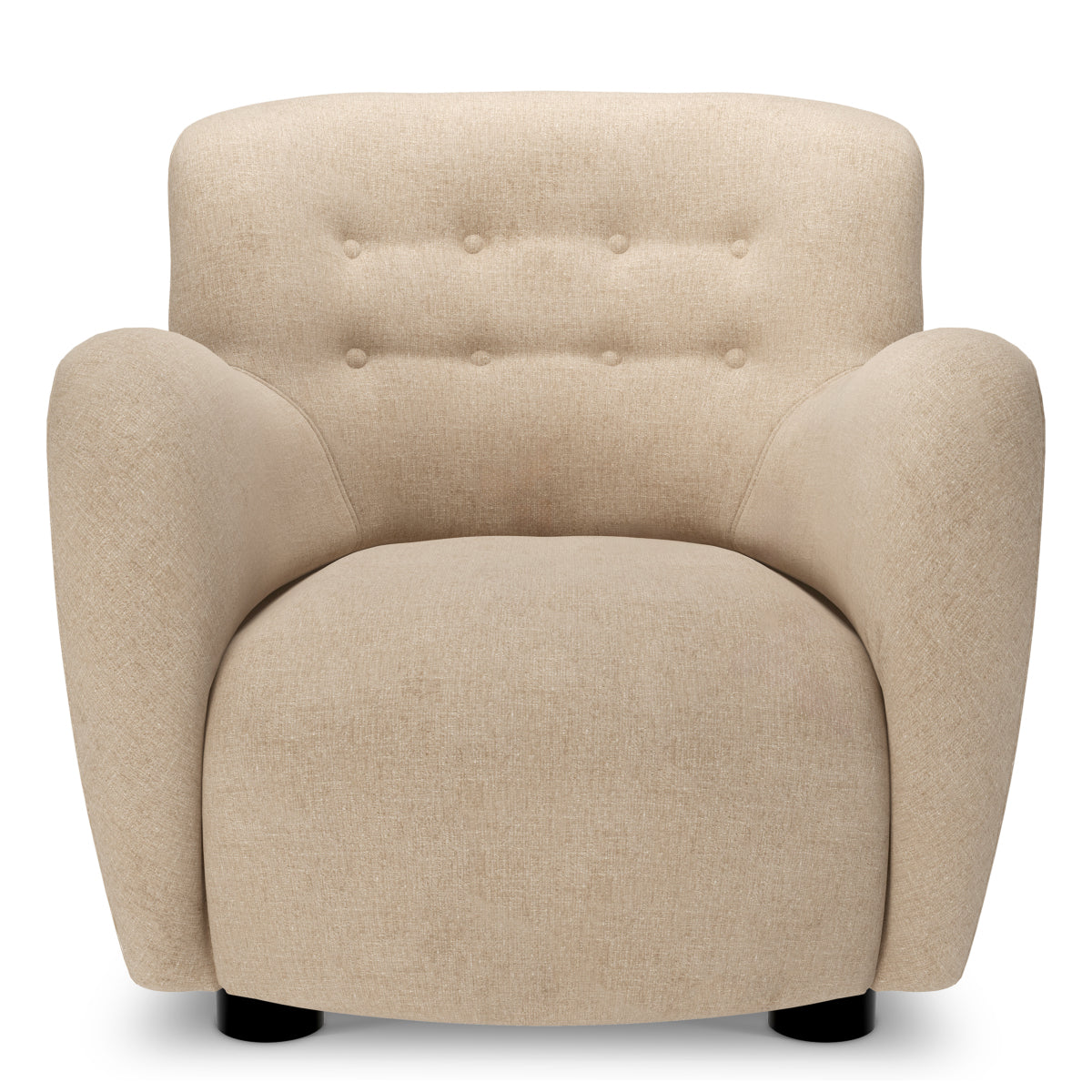 Beige Tufted Back Lounge Chair Bixby | A