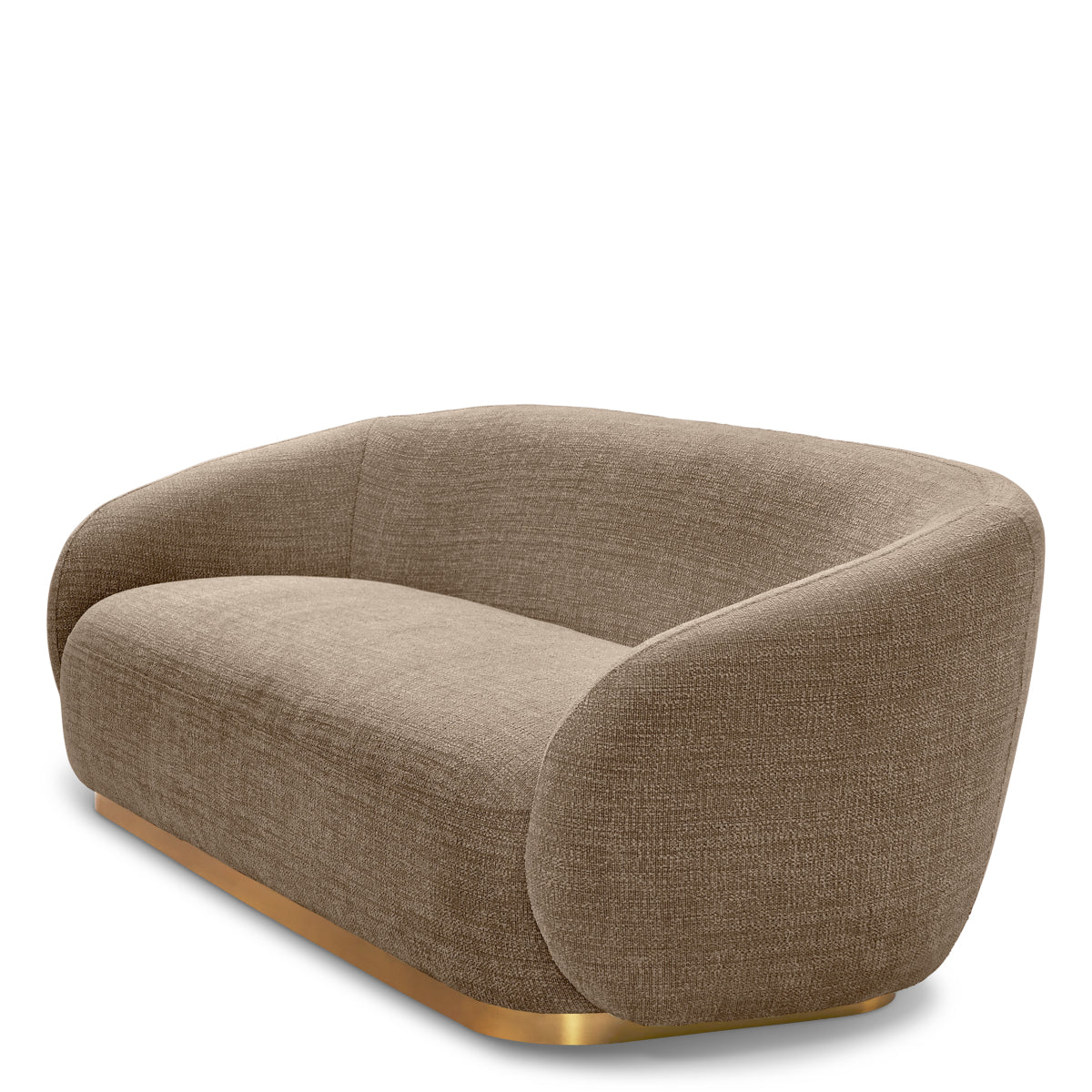 Brass Base Upholstered Sofa Brice | C | Eichholtzmh.com