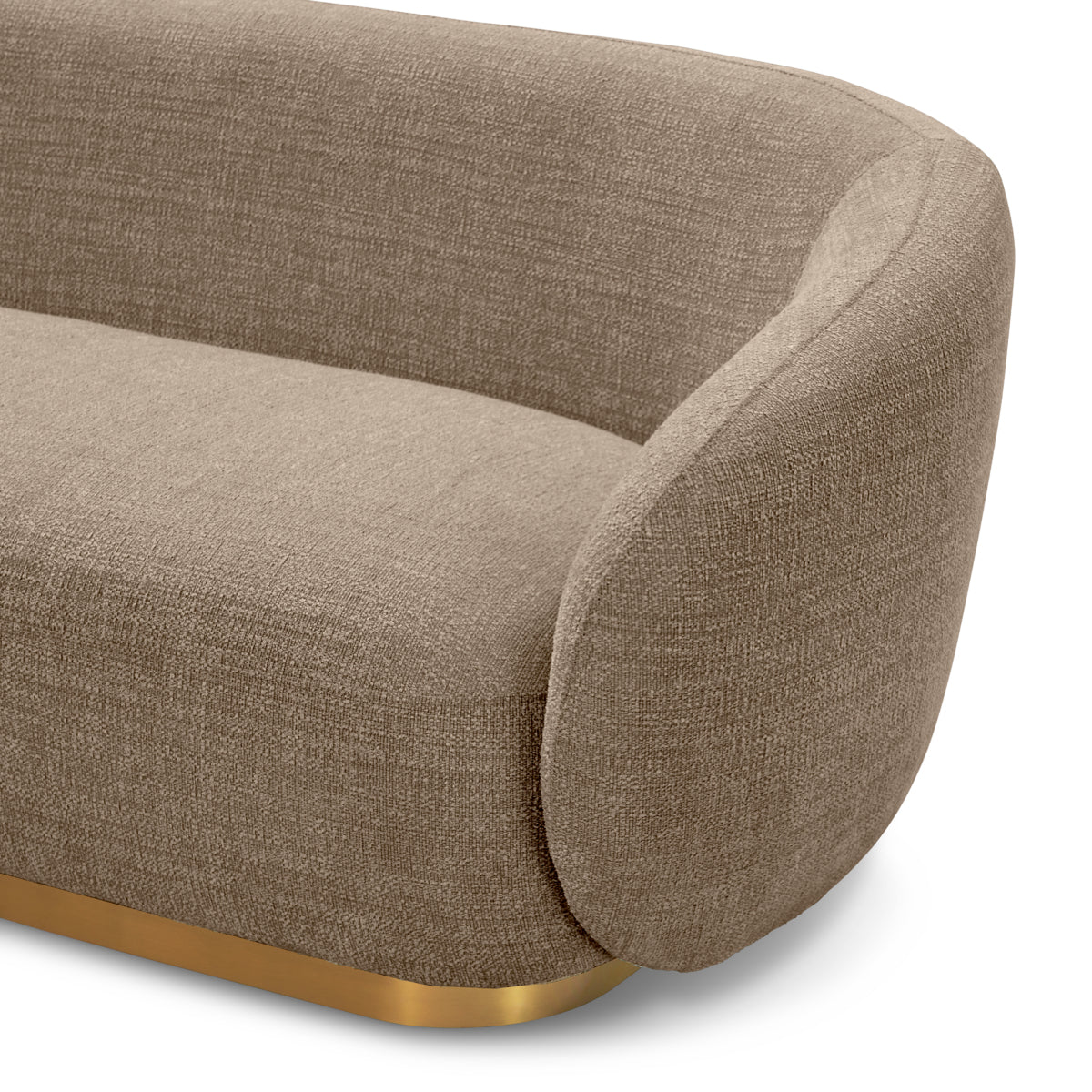 Brass Base Upholstered Sofa Brice | C | Eichholtzmh.com