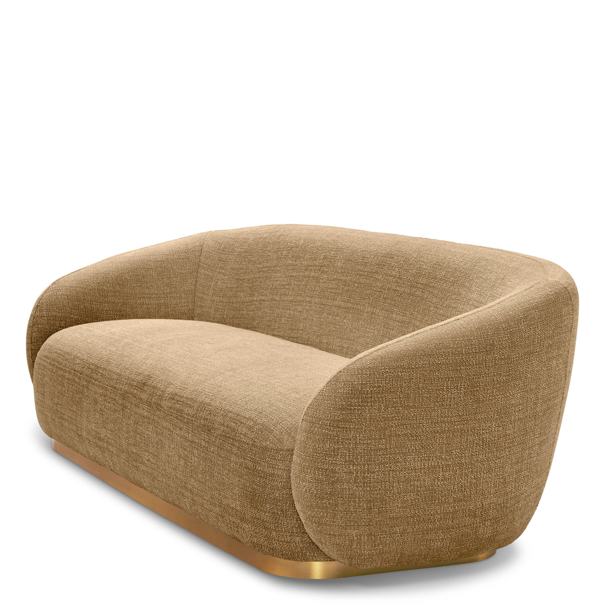 Brass Base Upholstered Sofa Brice | C | Eichholtzmh.com
