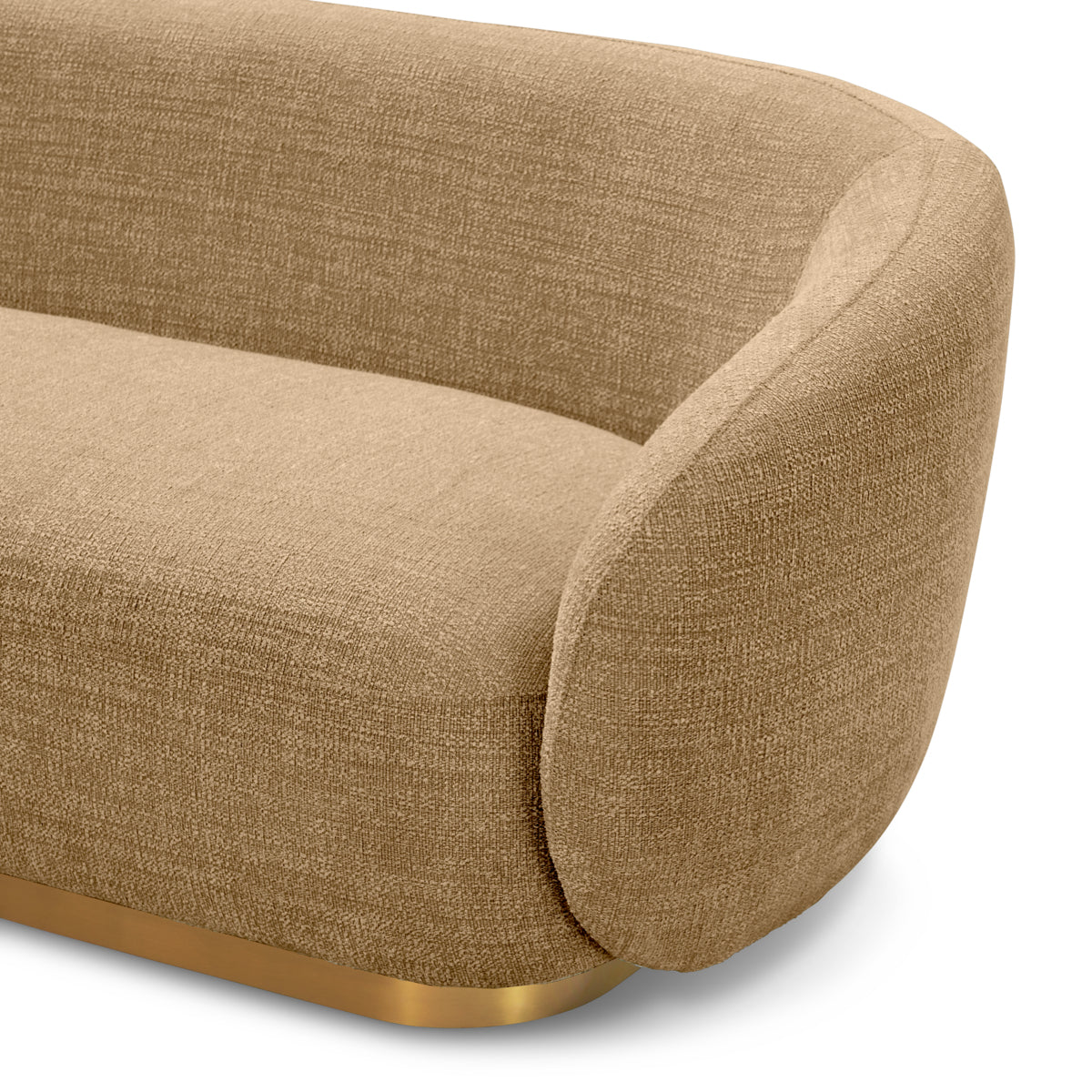 Brass Base Upholstered Sofa Brice | C | Eichholtzmh.com