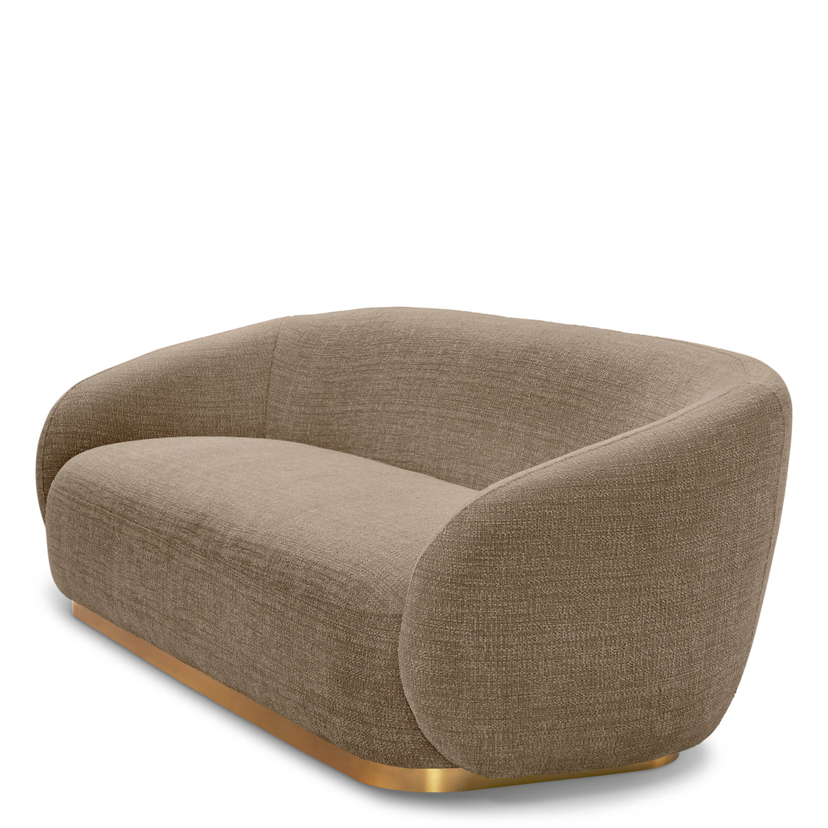 Brass Base Upholstered Sofa Brice | C | Eichholtzmh.com