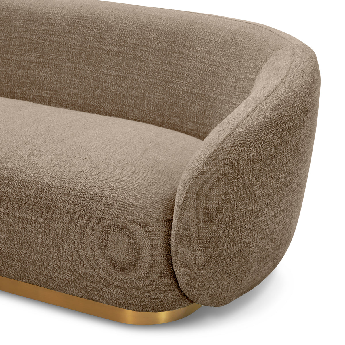 Brass Base Upholstered Sofa Brice | C | Eichholtzmh.com