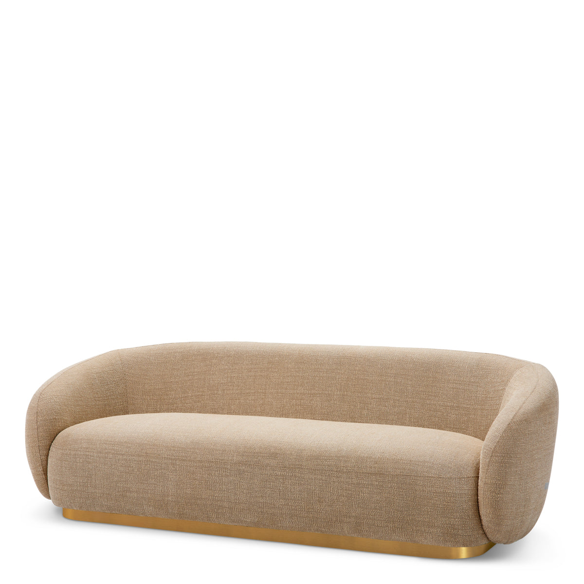 Brass Base Upholstered Sofa Brice | C | Eichholtzmh.com