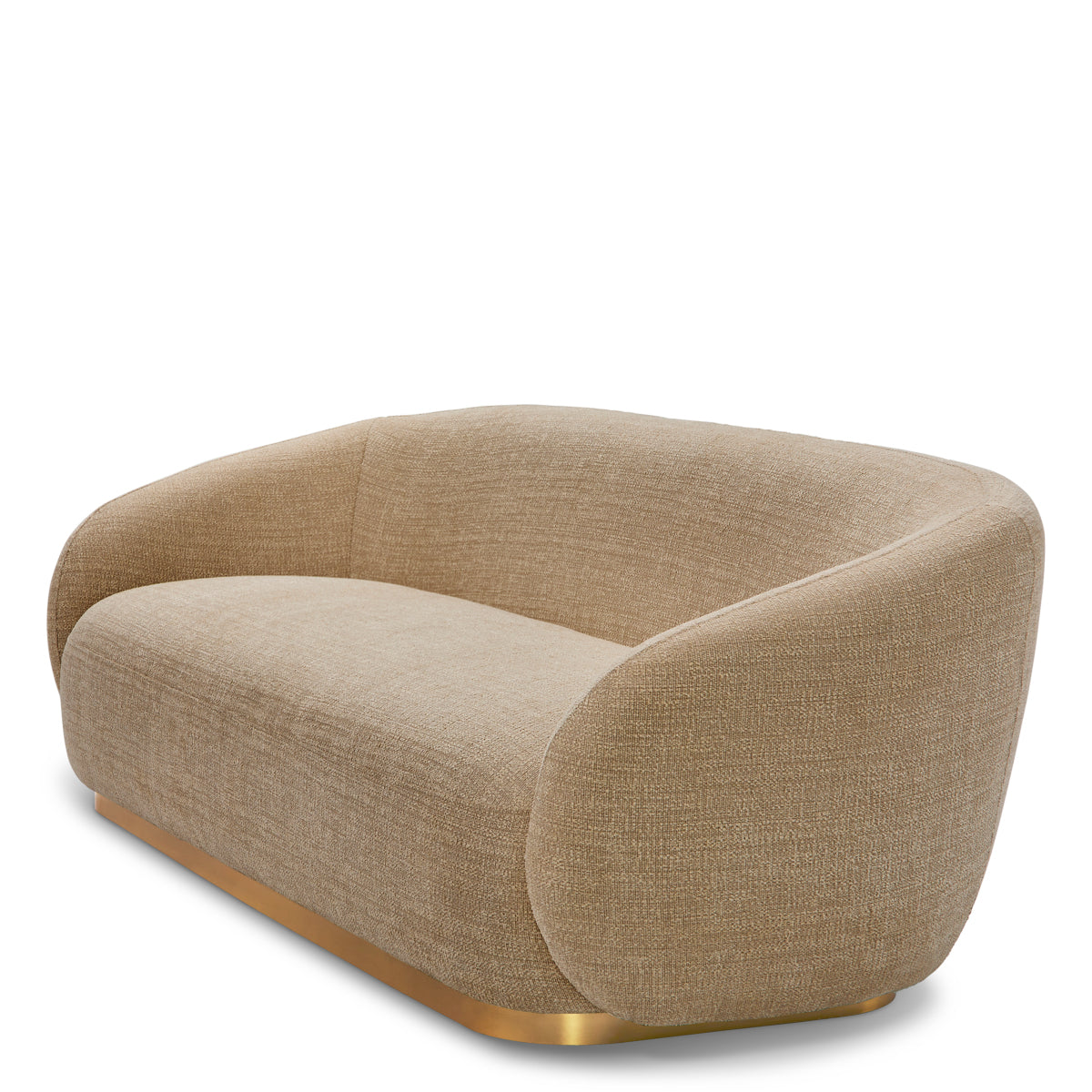 Brass Base Upholstered Sofa Brice | C | Eichholtzmh.com