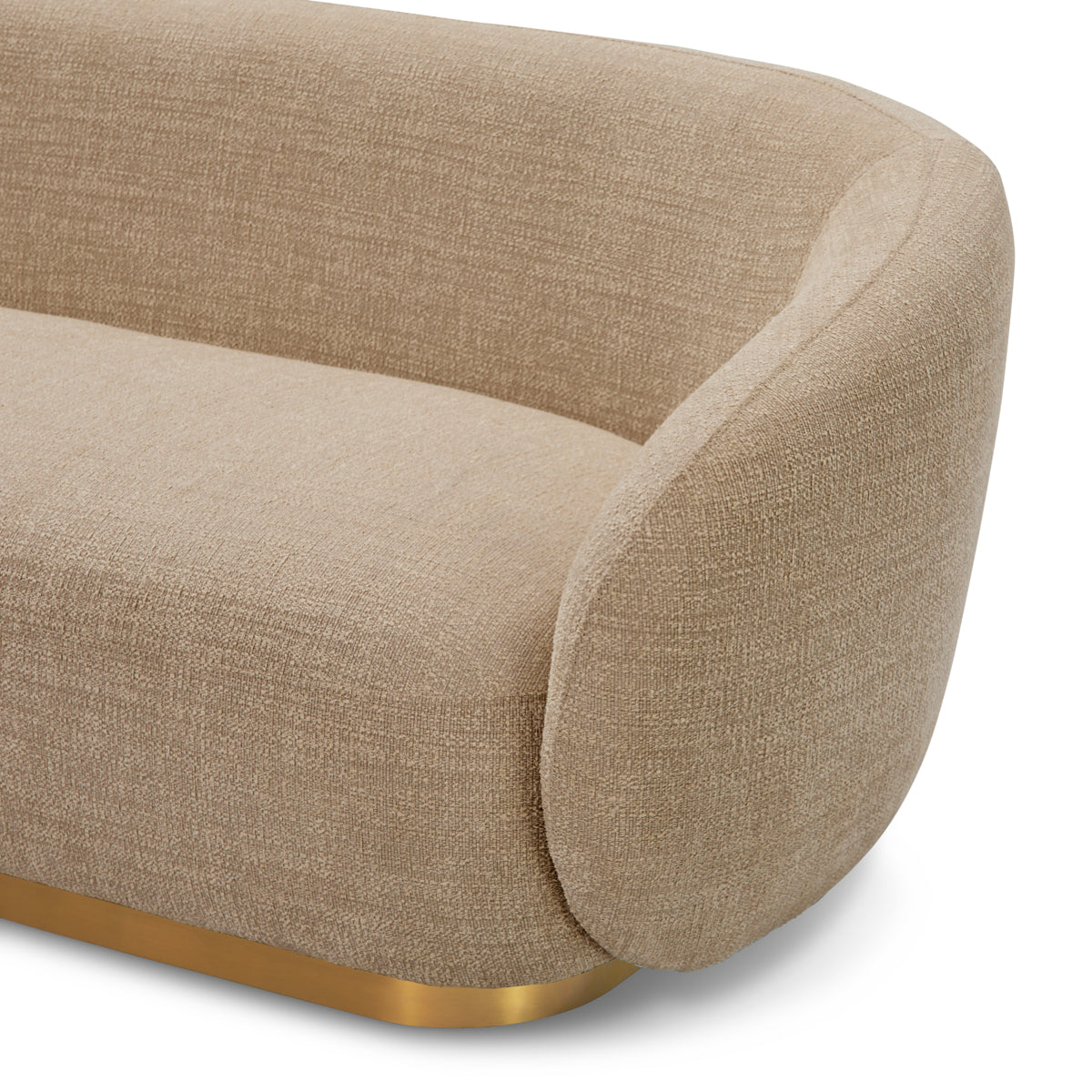 Brass Base Upholstered Sofa Brice | C | Eichholtzmh.com