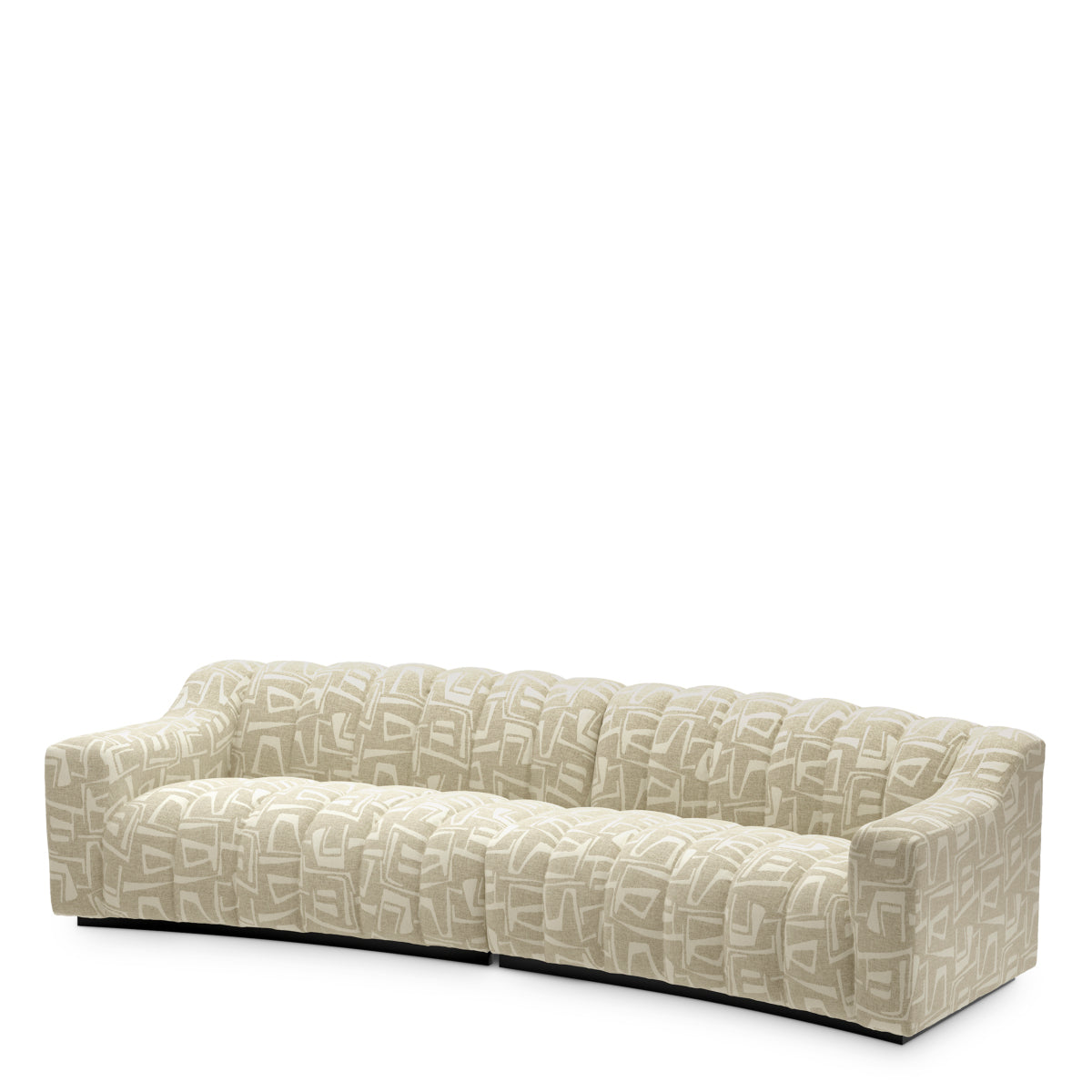 Light Gray Channel Stitched Sofa L Kelly | B