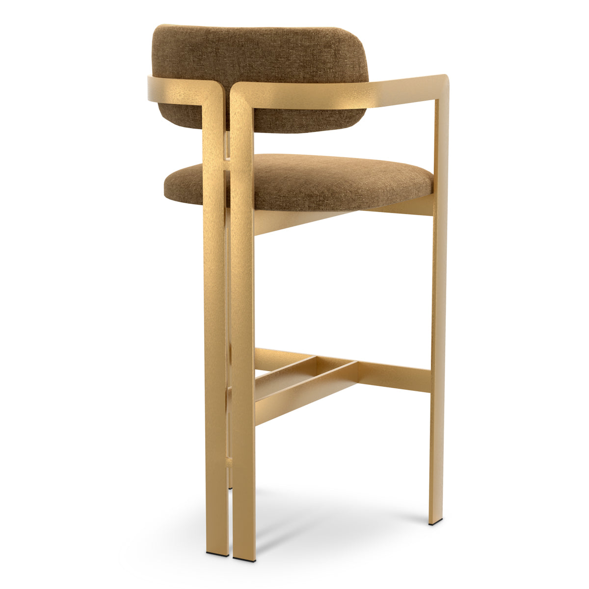 Hastings Camel Gold Frame Bar Stool Donato | A