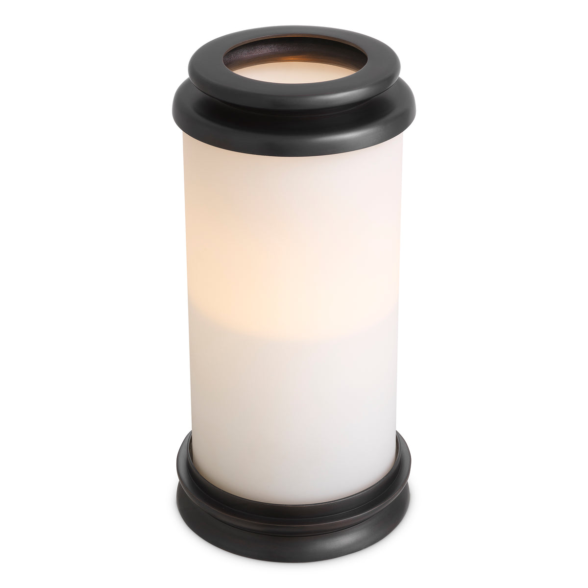 Cylindrical White Glass Hurricane L Carrington | Eichholtzmh.com