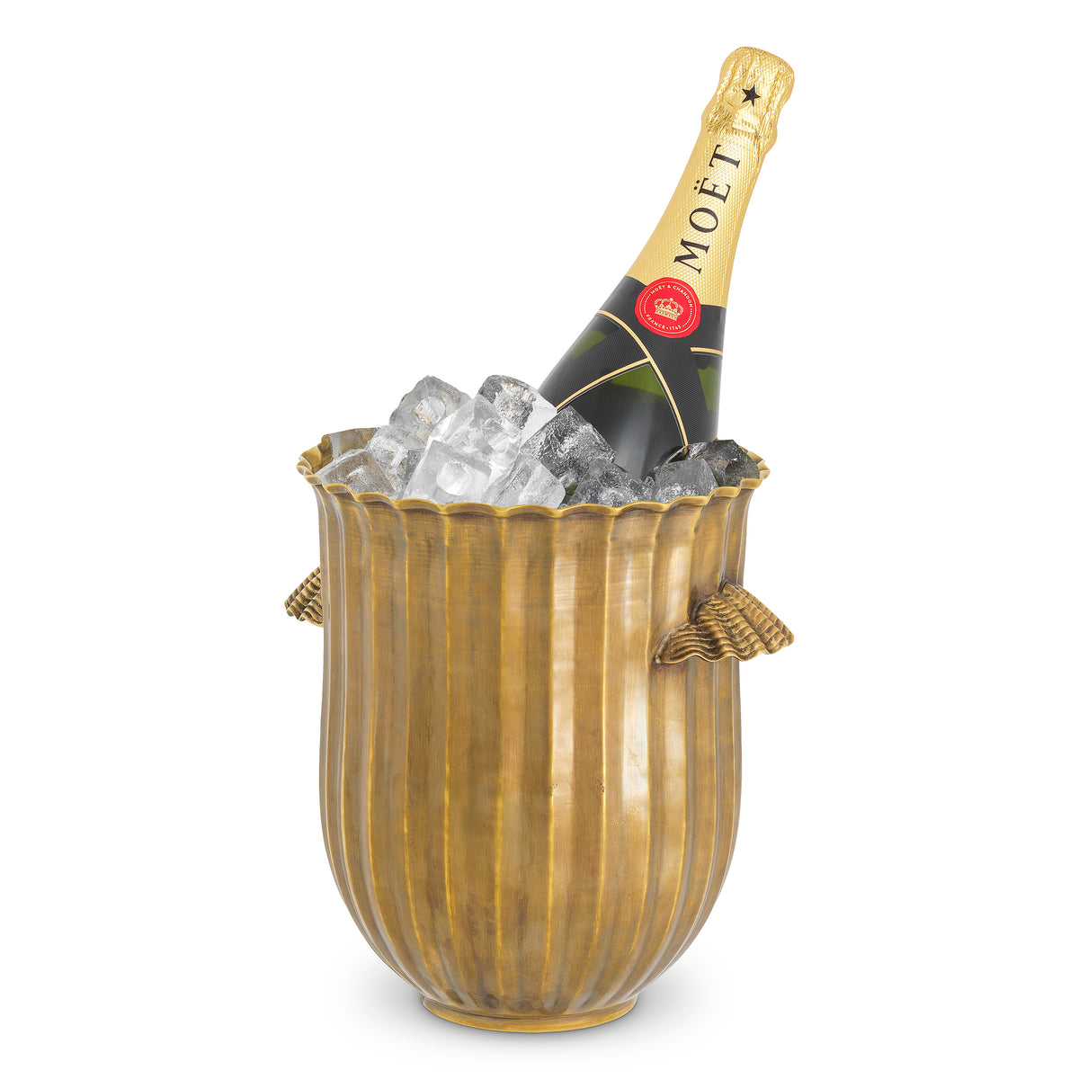 Fluted Aluminum Wine Cooler Sutera | Eichholtzmh.com