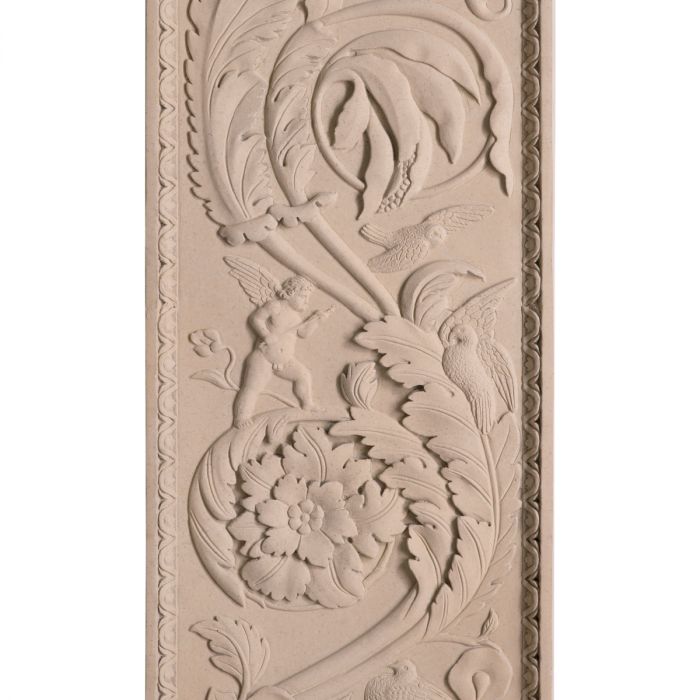 Wall Object Acanthus sandstone finish