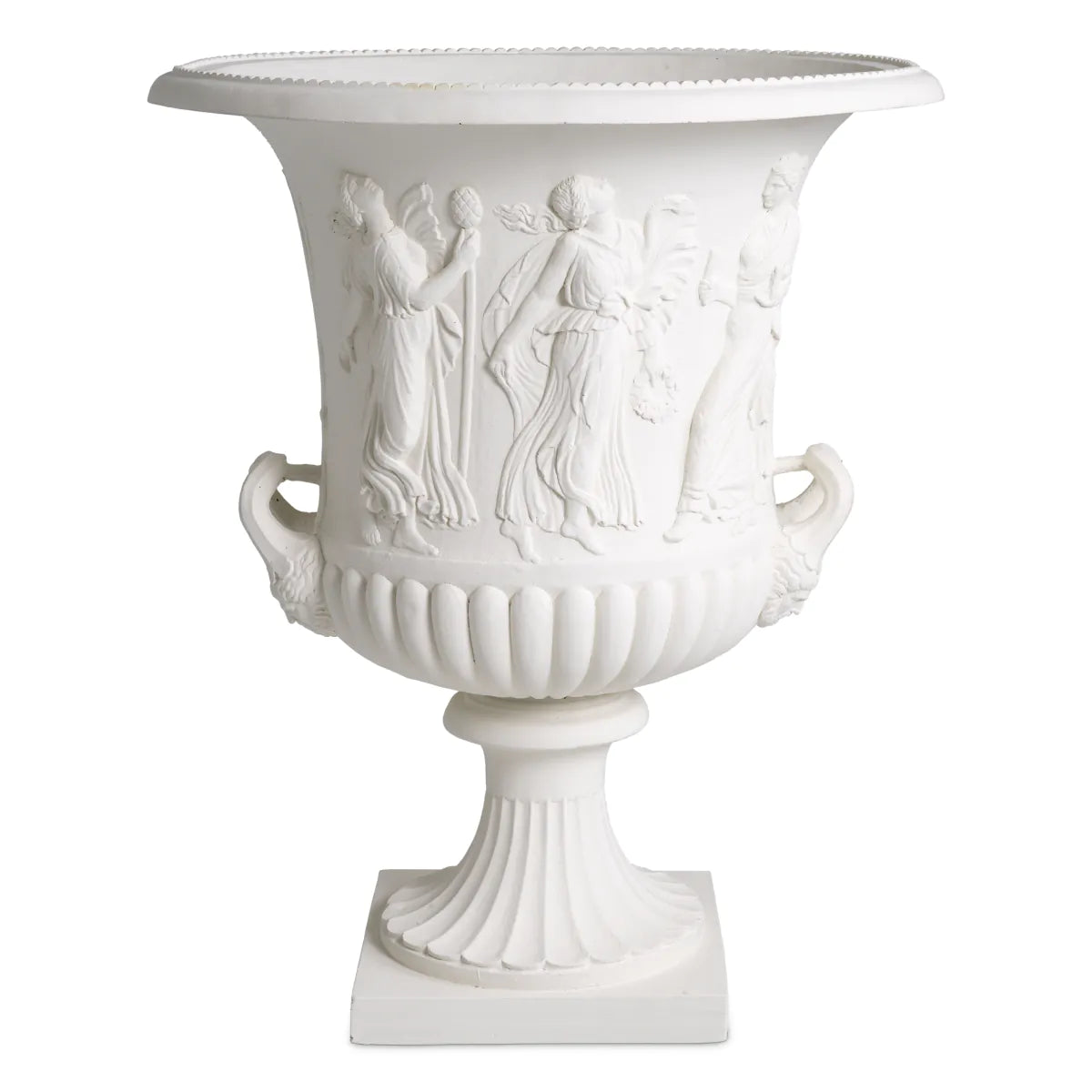 White Classical Relief Vase Calyx-Krater | Eichholtzmh.com