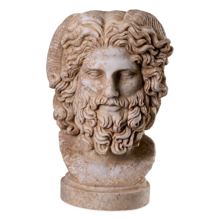 Statue Zeus marble antique look