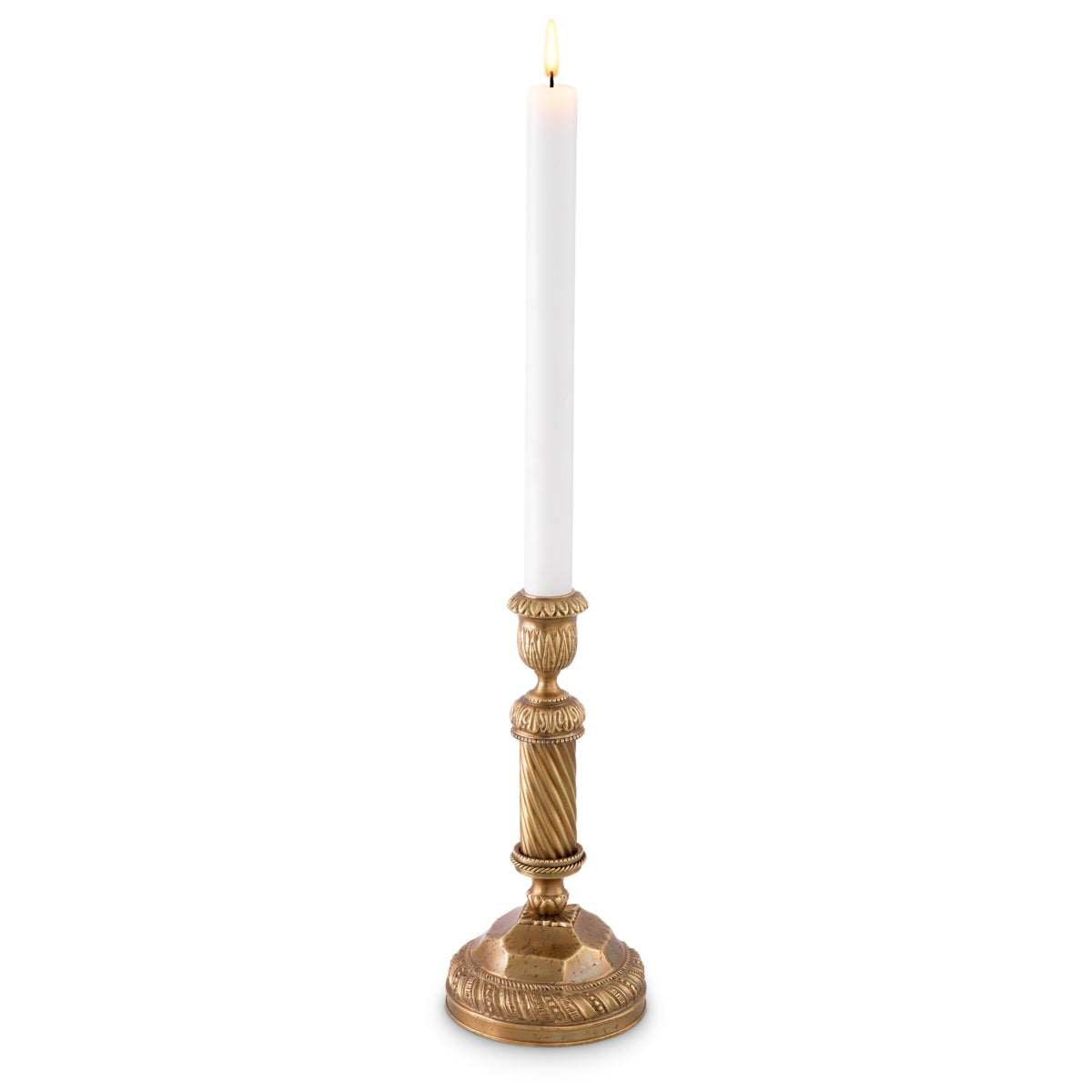 Vintage Brass Candle Holder Carnier | Eichholtzmh.com 