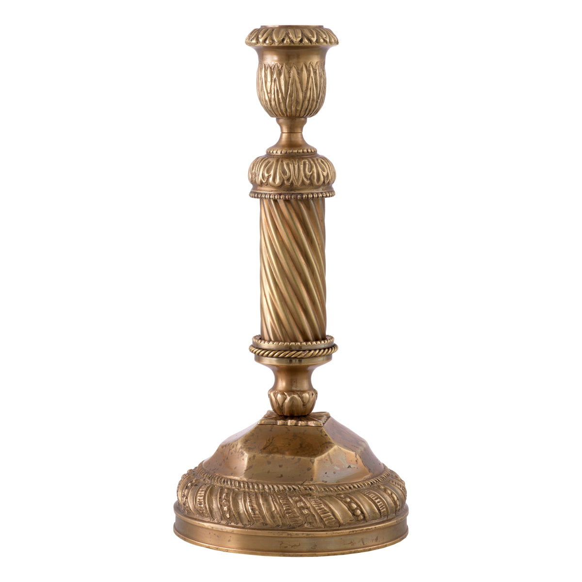 Vintage Brass Candle Holder Carnier | Eichholtzmh.com 