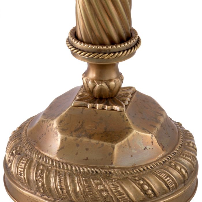 Candle Holder Carnier vintage brass finish S