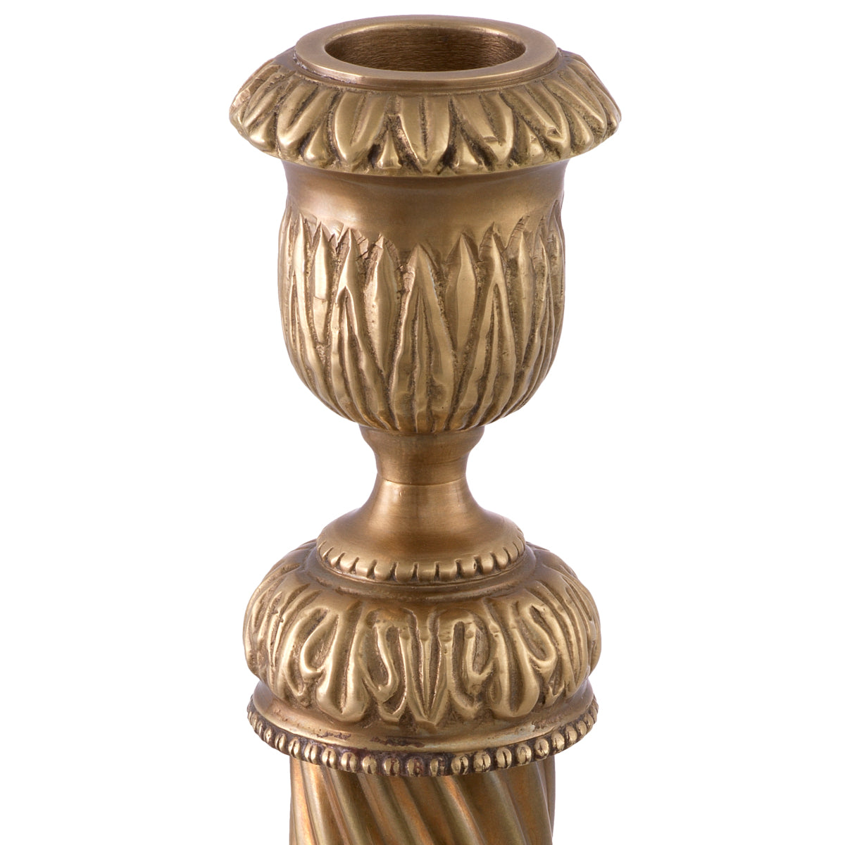 Vintage Brass Candle Holder Carnier | Eichholtzmh.com 