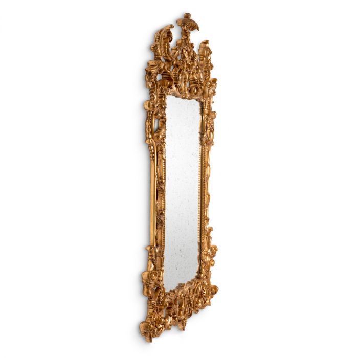 Mirror Rococo antique gold finish