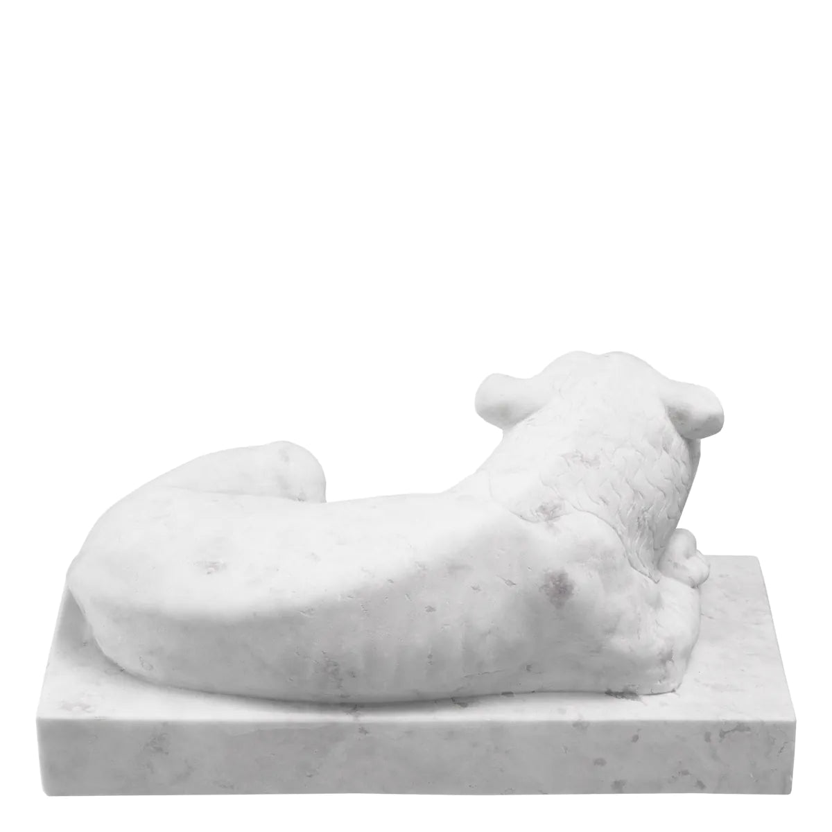 White Marble Sculpture Reclining Lion | Eichholtzmh.com