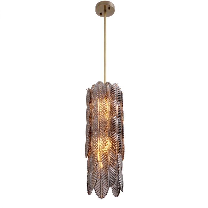 Chandelier Sahure S brushed brass finish
