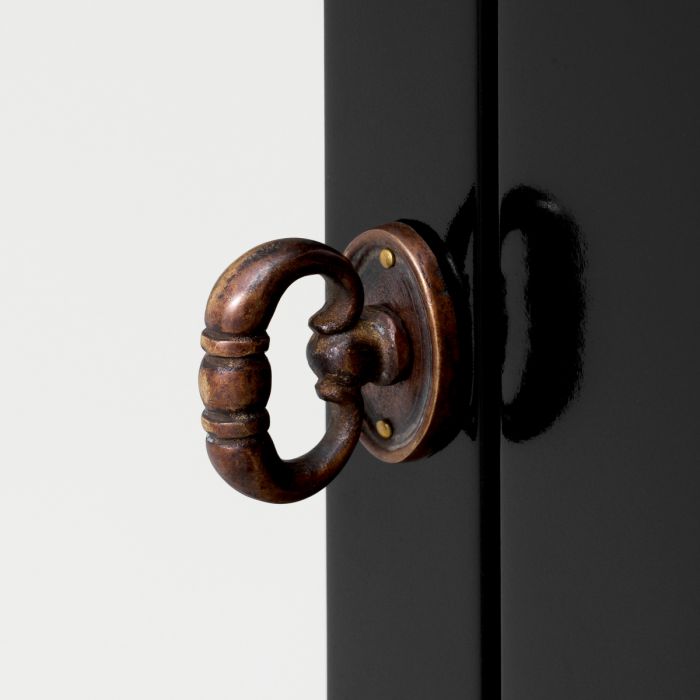 Cabinet Gala waxed black finish