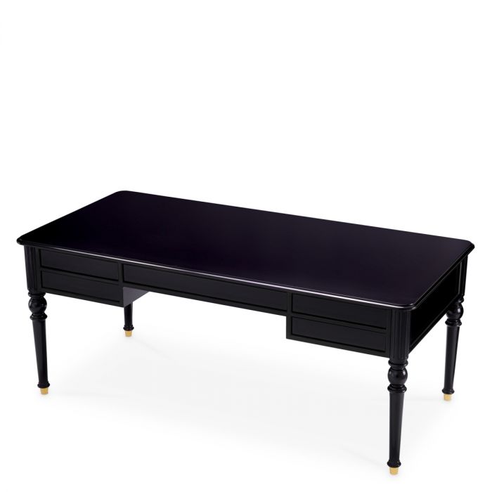 Desk Wimbledon waxed black finish