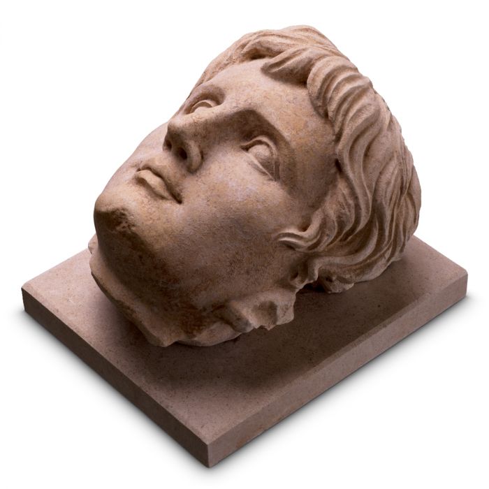 Bust of Emperor Augustus sandstone finish